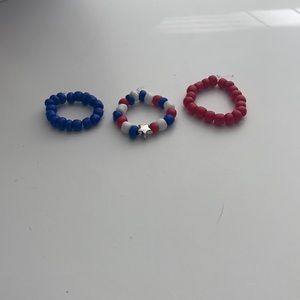 4th of july / american ring set!!!